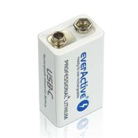 everActive 6F22/9V Li-ion 550 mAh batterij met USB TYPE C