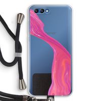Paarse stroom: Honor 10 Transparant Hoesje met koord