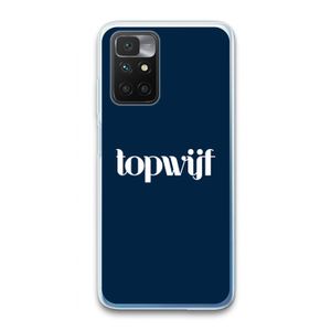 Topwijf Navy: Xiaomi Redmi 10 Transparant Hoesje