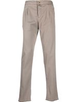 Kiton pantalon chino droit à patch logo - Tons neutres