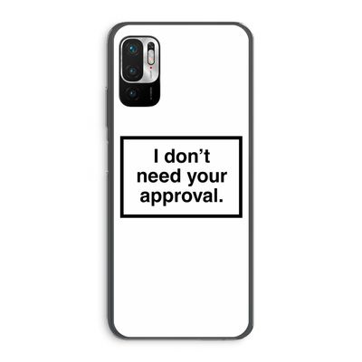 Don't need approval: Xiaomi Redmi Note 10 5G Transparant Hoesje