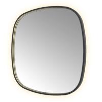 Hotbath &More Mirrors Contour LED Badkamerspiegel - Figuur - 80 x 80 cm - Geborsteld Zwart Pvd