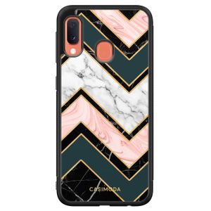 Samsung Galaxy A20e hoesje - Marmer triangles