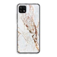 Goud marmer: Samsung Galaxy A22 5G Transparant Hoesje