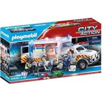 PLAYMOBIL - 70936 - Ambulance met reddingswerkers en gewonden