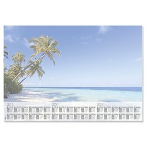 Bureau onderlegger papier 41 x 59,5 cm met kalender 30 vellen