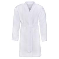 Vossen Vossen Unisex badjas ROM Pique-U weiß S