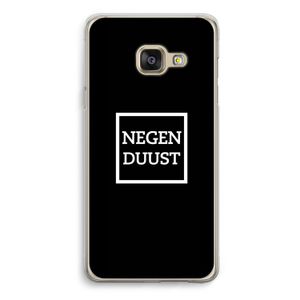 Negenduust black: Samsung Galaxy A3 (2016) Transparant Hoesje