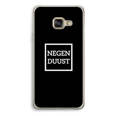 Negenduust black: Samsung Galaxy A3 (2016) Transparant Hoesje