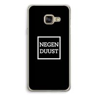 Negenduust black: Samsung Galaxy A3 (2016) Transparant Hoesje