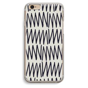 Marrakech Zigzag: iPhone 6 / 6S Transparant Hoesje