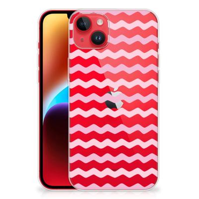 iPhone 14 Plus | TPU bumper | Waves Roze