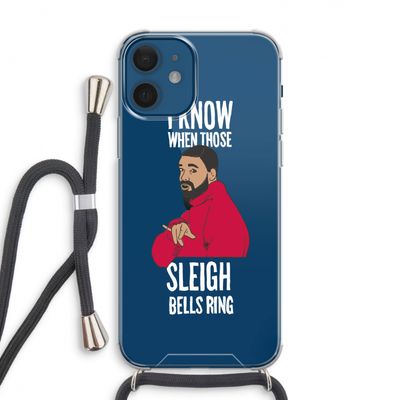 Sleigh Bells Ring: iPhone 12 Transparant Hoesje met koord