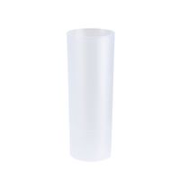 Longdrink glas - 6x - wit - kunststof - 330 ml - herbruikbaar