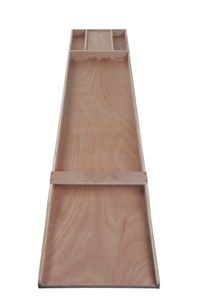 Longfield Games houten sjoelbak 200 x 41 x 7,5 cm hout 30 schijven