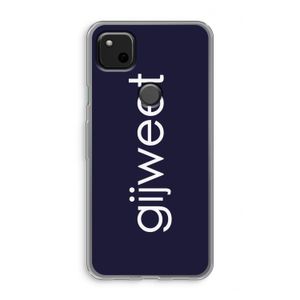 Gijweet: Google Pixel 4a Transparant Hoesje