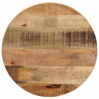 Tafelblad rond 60x2,5 cm massief ruw mangohout