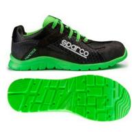 Veiligheidsschoenen Sparco Practice 07517 Zwart/Groen - Maat: 37