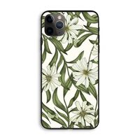Wit bloemenpatroon: iPhone 11 Pro Max Biologisch afbreekbaar hoesje