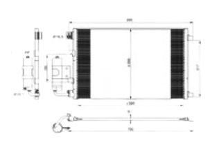 Condensor, airconditioning 350042