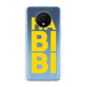 Habibi Blue: OnePlus 7T Transparant Hoesje
