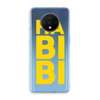 Habibi Blue: OnePlus 7T Transparant Hoesje