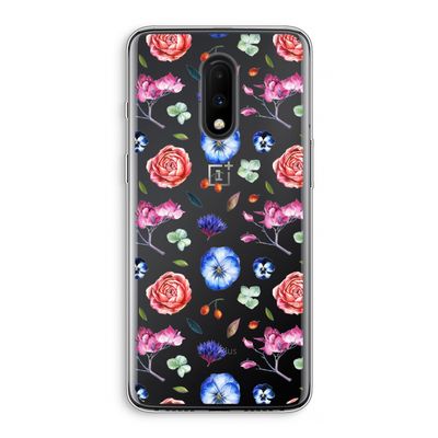 Bloemetjes: OnePlus 7 Transparant Hoesje