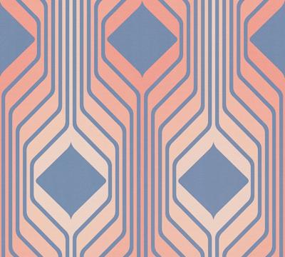 AS Creation Retro Chic - Blauw - Retro - 395322