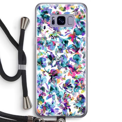 Hibiscus Flowers: Samsung Galaxy S8 Transparant Hoesje met koord