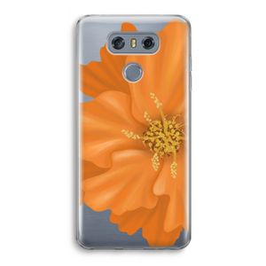 Orange Ellila flower: LG G6 Transparant Hoesje