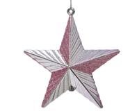 Ster kunststof l2b9.5h9 cm klila kerst - Decoris Ster kunststof l2b9.5h9 cm klila kerst - Decoris