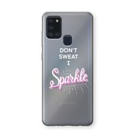 Sparkle quote: Samsung Galaxy A21s Transparant Hoesje