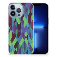 Apple iPhone 13 Pro | TPU Hoesje | Abstract Green Blue