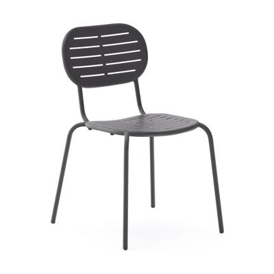Kave Home Brai tuinstoel gegalvaniseerd Donkergrijs