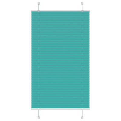 Pliss rolgordijn 75x150 cm stofbreedte 74,4 cm petrol groen