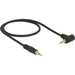 DeLOCK 0.5m 3.5mm M/M audio kabel 0,5 m Zwart