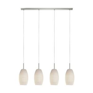 EGLO Batista 3 Hanglamp - E27 - 102 cm - Nikkel-Mat|Wit