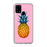 Grote ananas: Samsung Galaxy M31 Transparant Hoesje Grote ananas: Samsung Galaxy M31 Transparant Hoesje