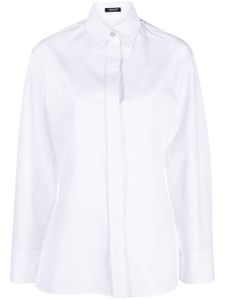 Versace chemise en coton à manches longues - Blanc