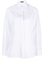 Versace chemise en coton à manches longues - Blanc - thumbnail