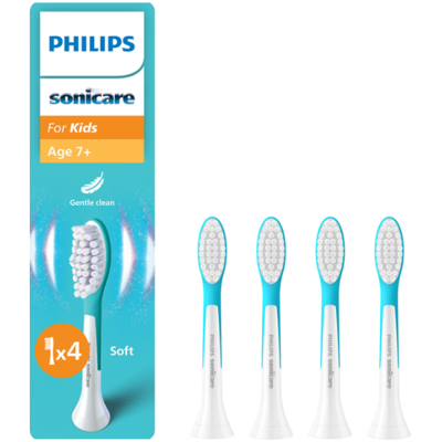 Philips Sonicare For Kids 7+ Soft opzetborstels HX6044/90 - 4 stuks