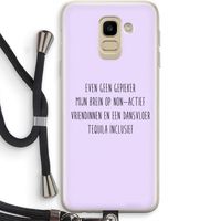 Tequila: Samsung Galaxy J6 (2018) Transparant Hoesje met koord