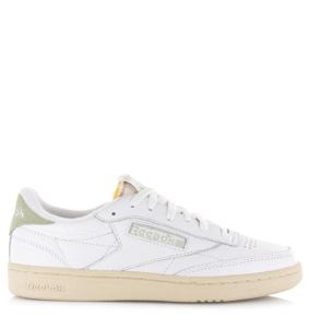 Reebok Club C 85 Vintage met groene details Wit Leer Lage sneakers Unisex