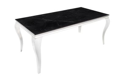 Eettafel MODERN BAROCK 180cm chroom gesinterd steen - 44366