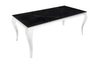 Eettafel MODERN BAROCK 180cm chroom gesinterd steen - 44366