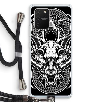 Oh Deer: Samsung Galaxy S10 Lite Transparant Hoesje met koord