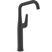 Wastafelkraan Tres Fuji | Opbouw | Mengkraan | Hoog model | 1-hendel | Zwart mat