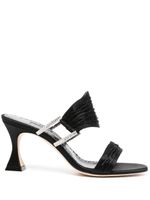 Manolo Blahnik mules Chinap 70 mm en satin - Noir