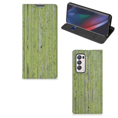 OPPO Find X3 Neo Book | Wallet Case | Green Wood