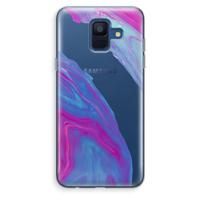 Zweverige regenboog: Samsung Galaxy A6 (2018) Transparant Hoesje - thumbnail